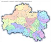 Carte des 30 zones d’alertes eaux superficielles du Loiret